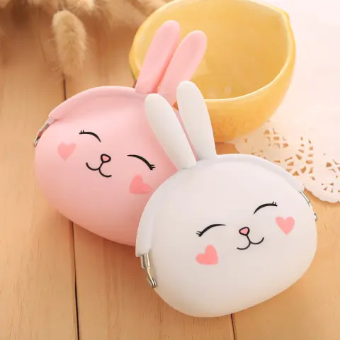 Cartoon Silica Gel Zero Purse Korean Lovable Rabbit Candy