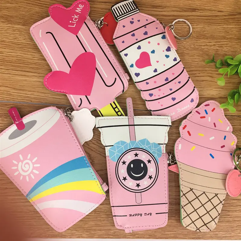 Korea creative drinks ice cream Mini Purse