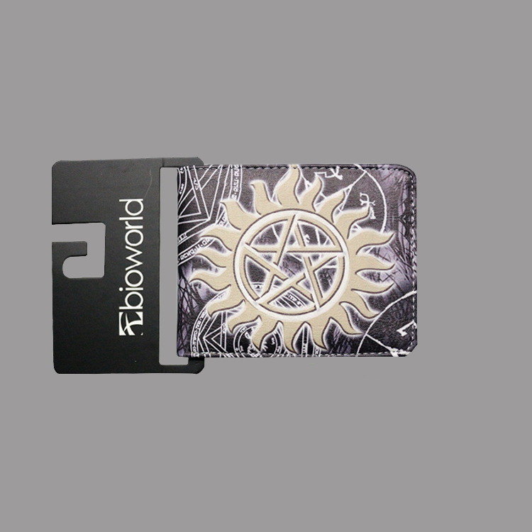 Spot Supernatural wickedness purse five star logo pattern for short money boys and girls' zero Purse — foto 2
