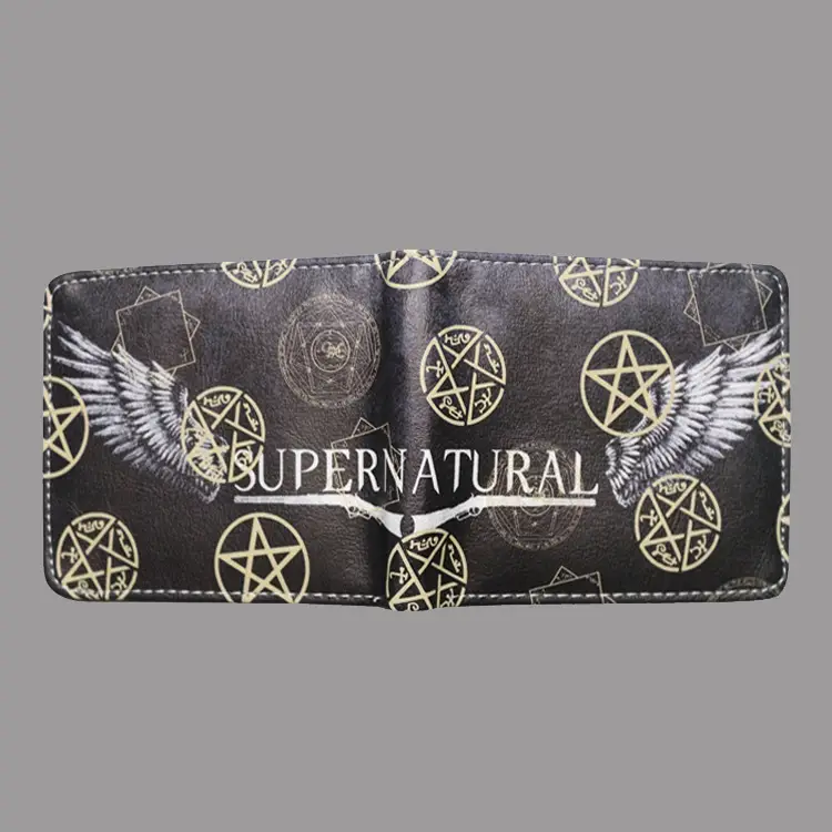 Spot Supernatural wickedness purse five star logo pattern for short money boys and girls' zero Purse