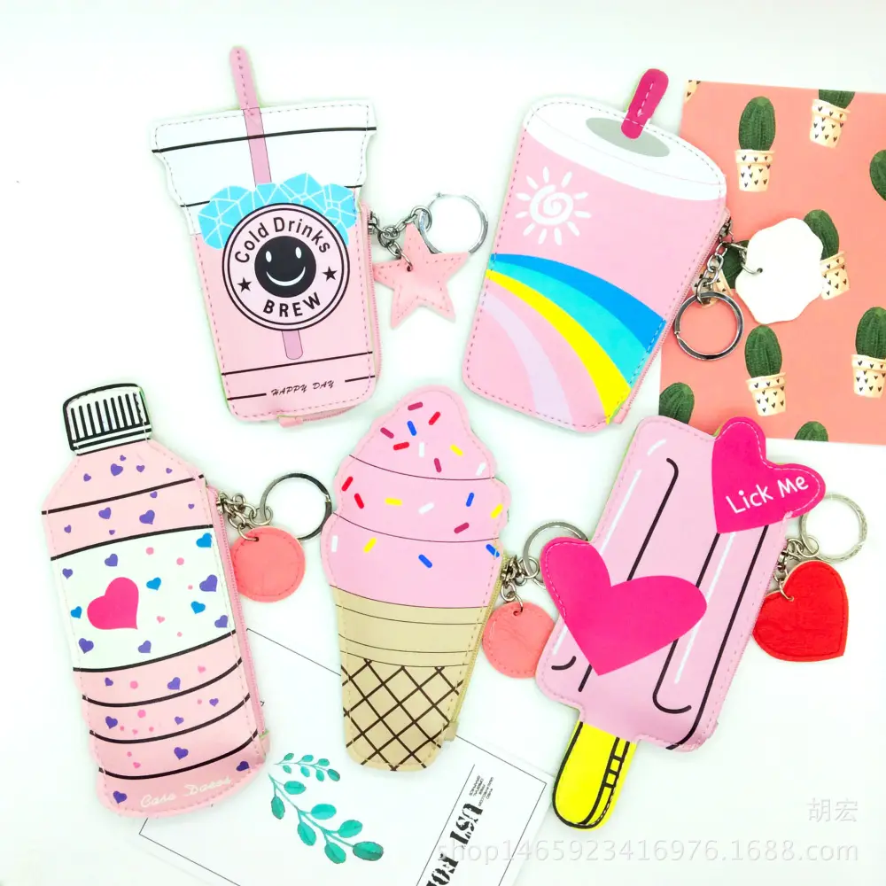 Korea Cute Popsicle Ice Cream Mini Purse Beverage Creative