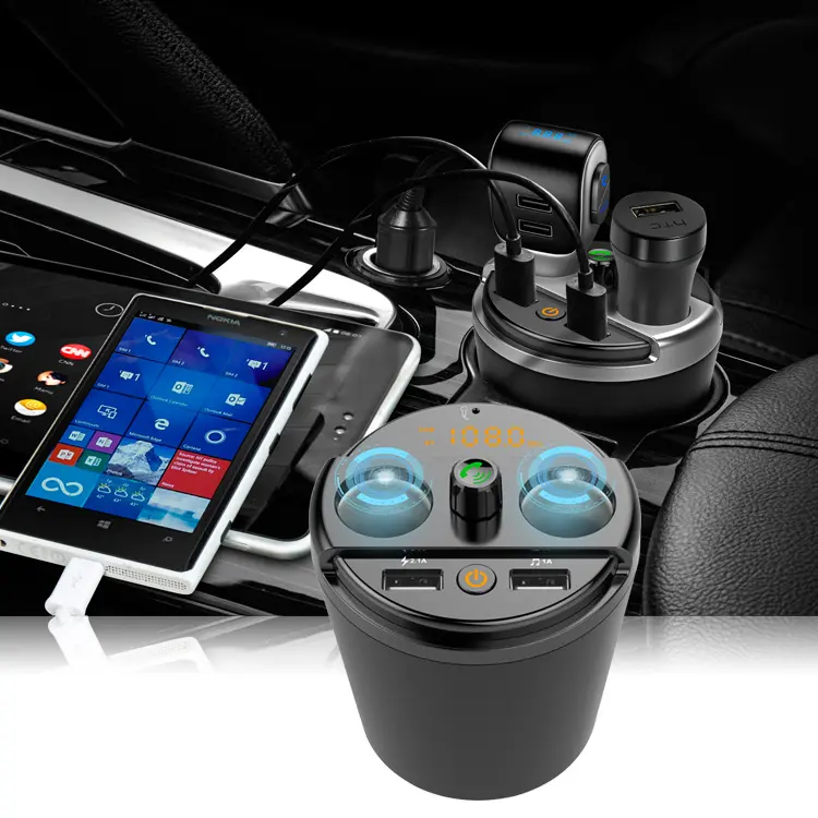 Transmitter Bluetooth Car Music MP3 Player Free Hands Cup