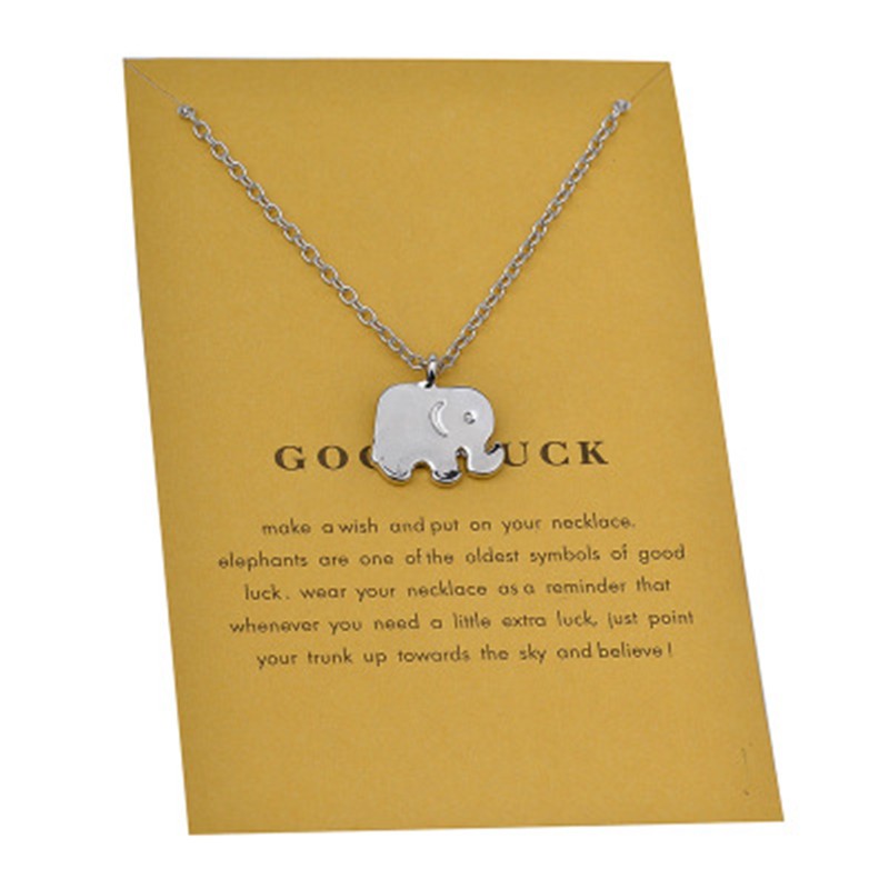 Good Luck Elephant Pendant Necklace