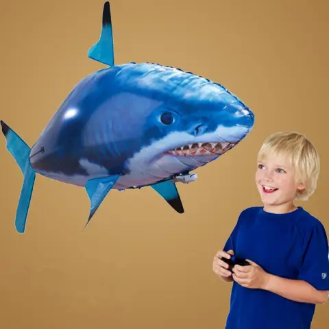 Remote Control Shark Toy Air Swimming Fish Infrared Flying