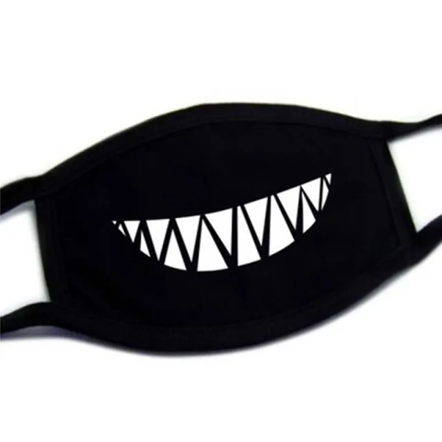 Lovely Teeth Black Cotton Dust Mask Black 3Pc - Shop at LoveMi