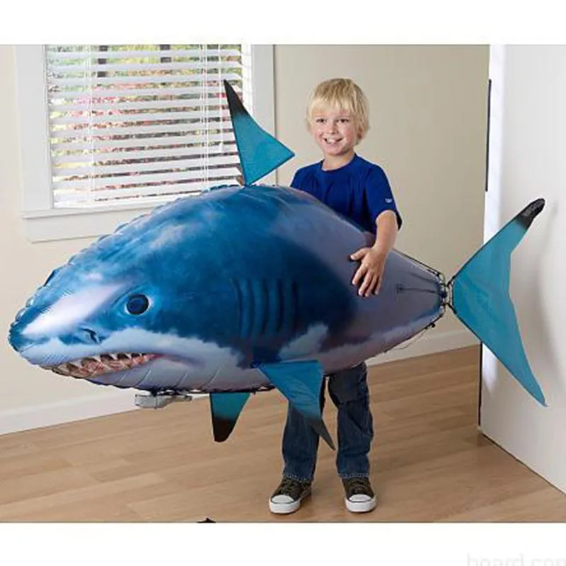 Remote Control Shark Toy Air Swimming Fish Infrared Flying RC Airplanes Balloons – image 2