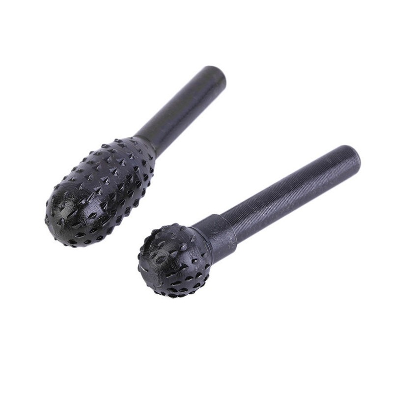 5pcs Black Steel Rotary Burr Set