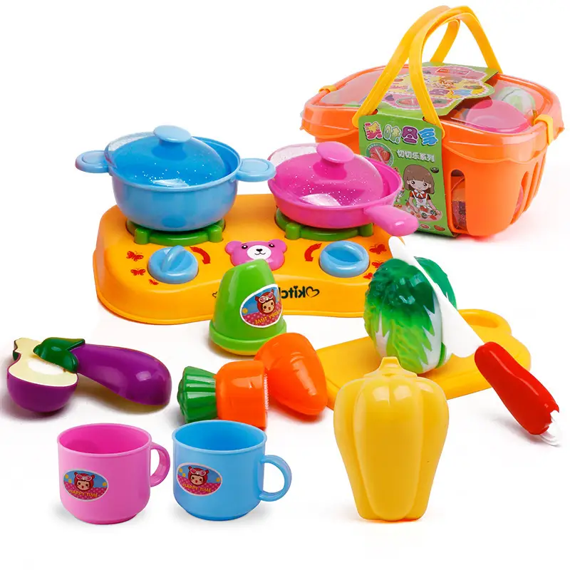 Children's play house fruit basket Fruit cut and cut Infant kitchen play house educational toys