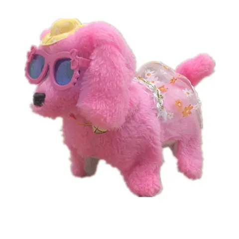 Electronic Robot Dog Simulation Teddy Walking Rope Puppy