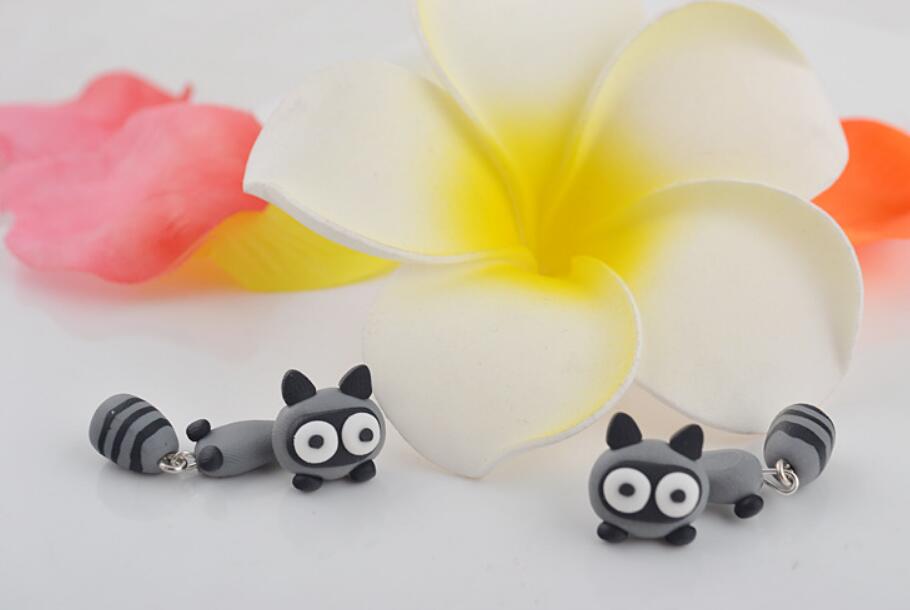 Raccoon Stud Earrings