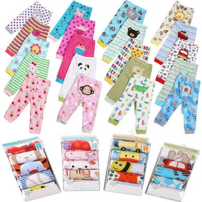 Cartoon Print Children's Leggings 5 Pieces