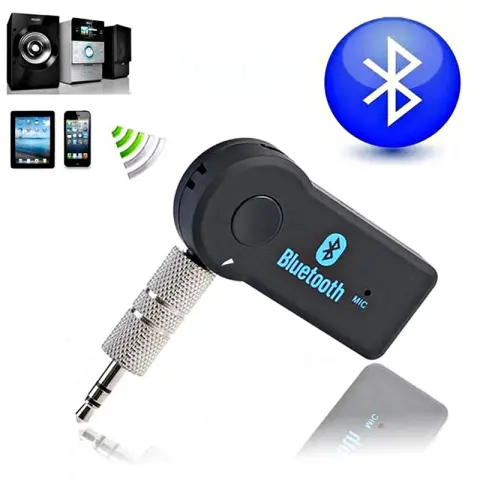 Handfree Car Bluetooth Music Receiver Universal 3.5mm Streaming A2DP
