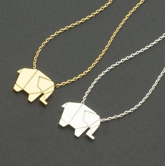 Elephant Necklace Woodland Style