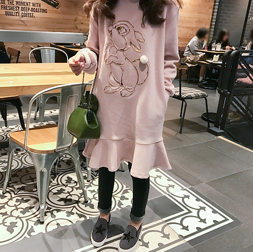 Rabbit Hoodie Dress