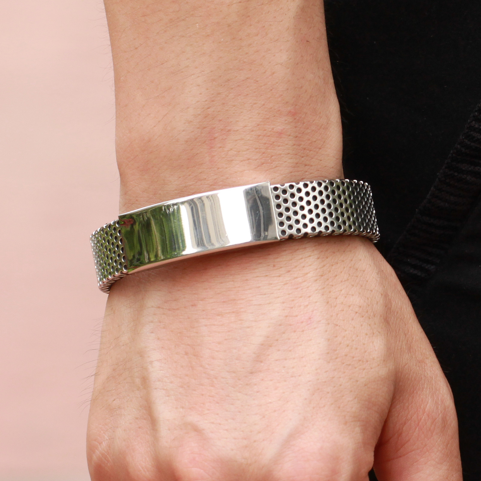 Titanium Leather Bracelet
