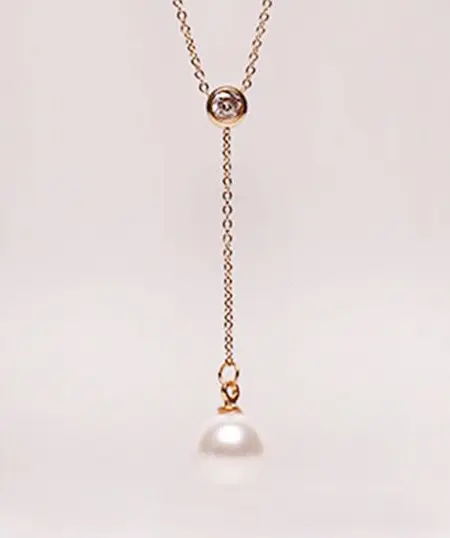 Stainless steel plated 18K rose gold single