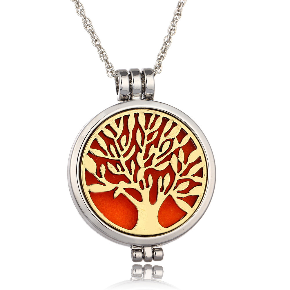 Luminous Life Tree phase box aromatherapy necklace canthe luminous fragrance divergent Necklace manufacturer direct selling — foto 4