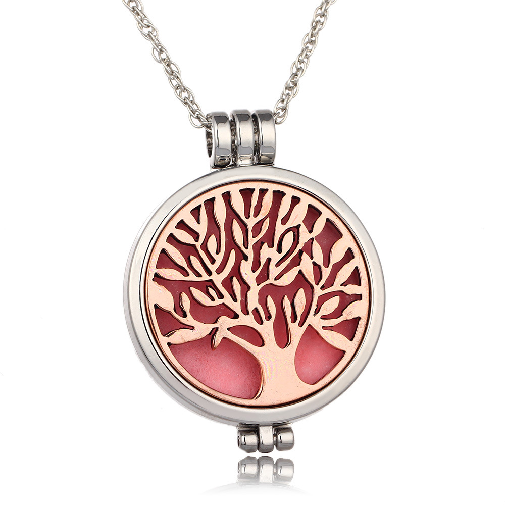 Luminous Life Tree phase box aromatherapy necklace canthe luminous fragrance divergent Necklace manufacturer direct selling — foto 3
