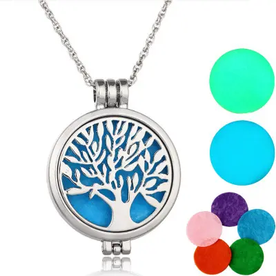 Luminous Life Tree Phase Box Aromatherapy Necklace Canthe Fragrance