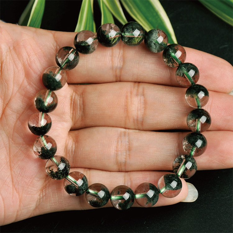Natural crystal green ghost Bracelet — foto 2