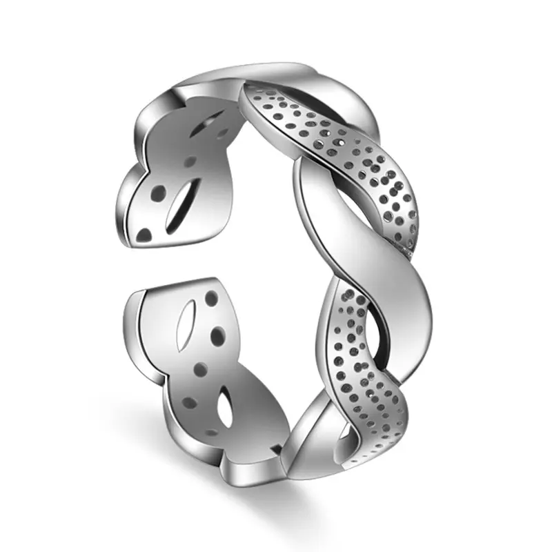Thai Silver Pattern Water Wave Twist