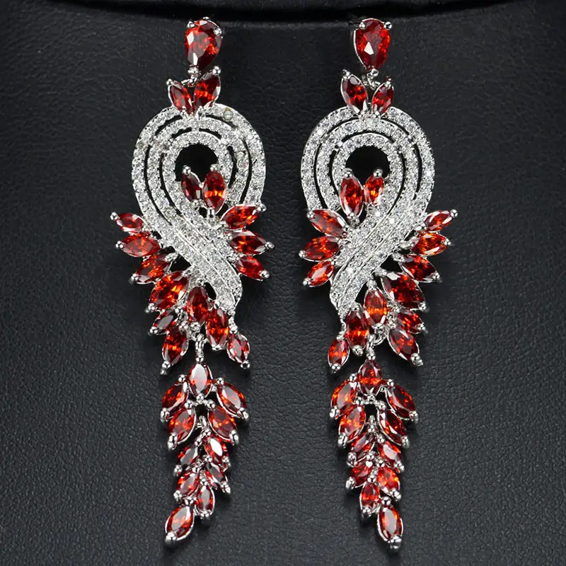 18K gold plated long tassel earrings AAA