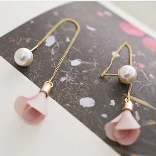 Female Tassel Earrings Pearl