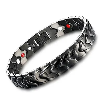 Heart-shaped Magnet Titanium Steel Bracelet