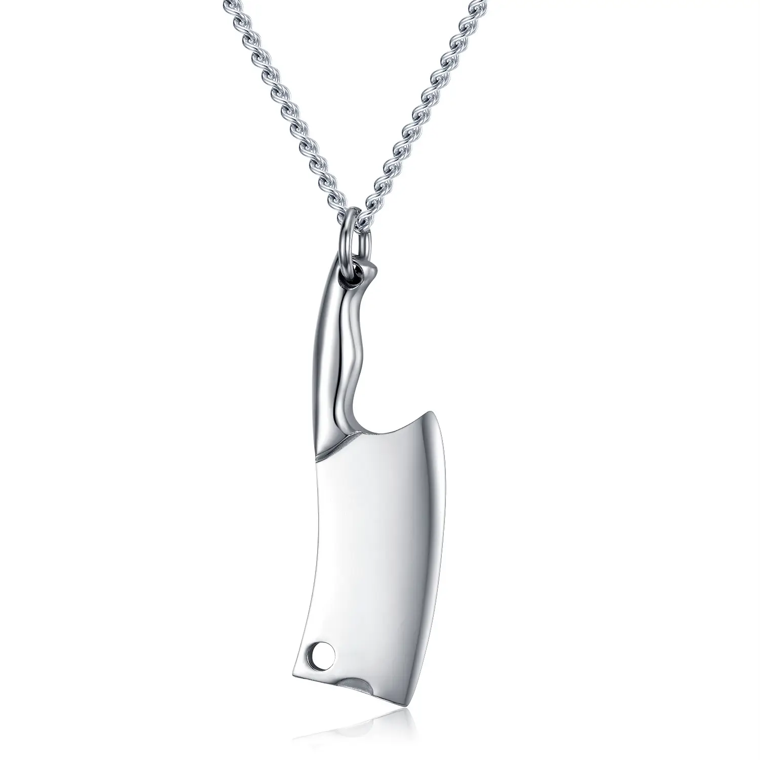 Men's Stainless Steel Necklace, Colorful Glare Classic