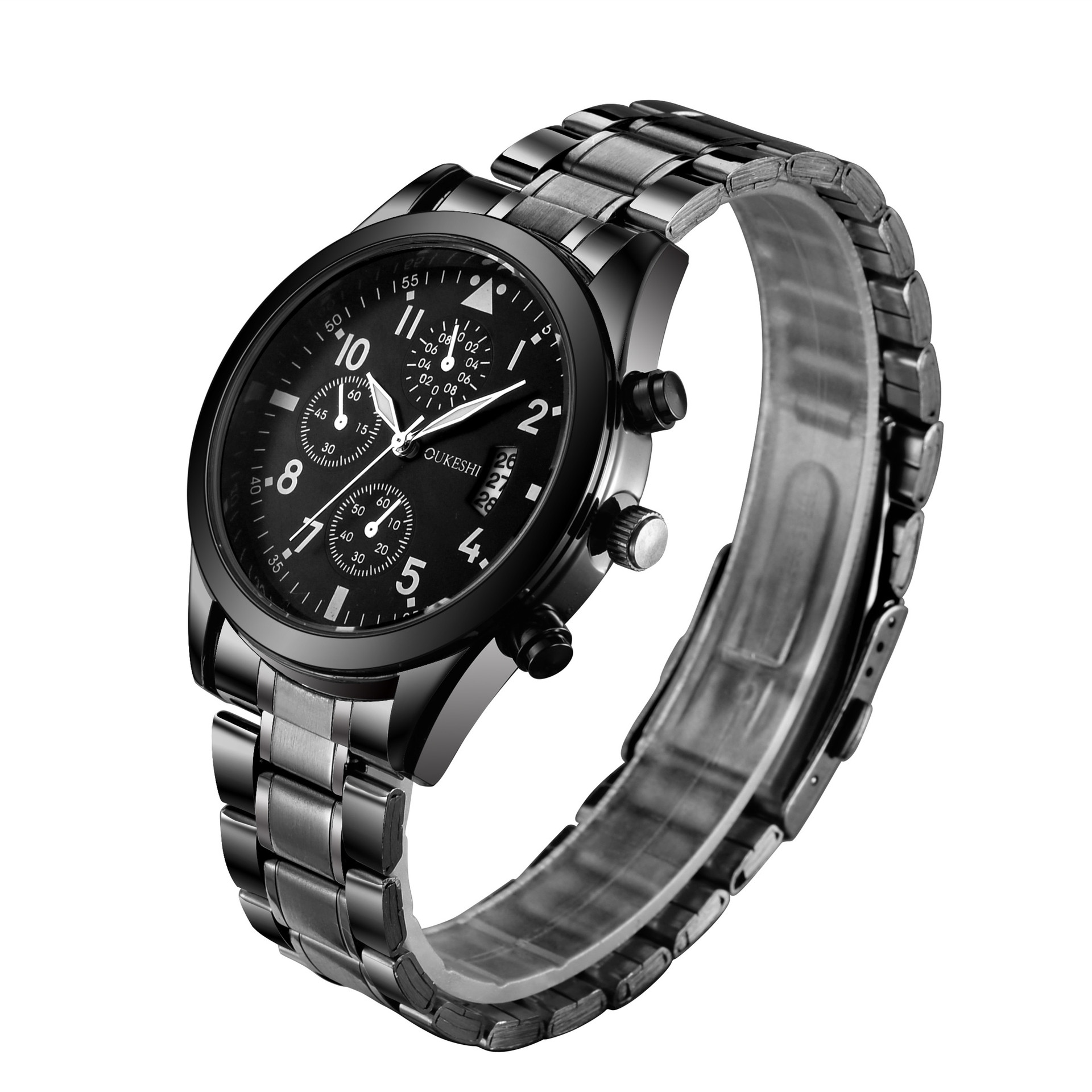 Waterproof Calendar Steel Band Watch