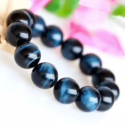 Natural Blue Tiger Eye Stone Eagle Eye Cat Eye