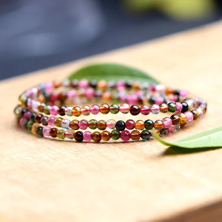 Colorful Gemstone Multi-circle Bracelet