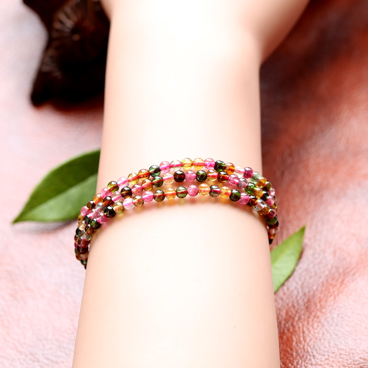 Colorful gemstone multi-circle bracelet — foto 2