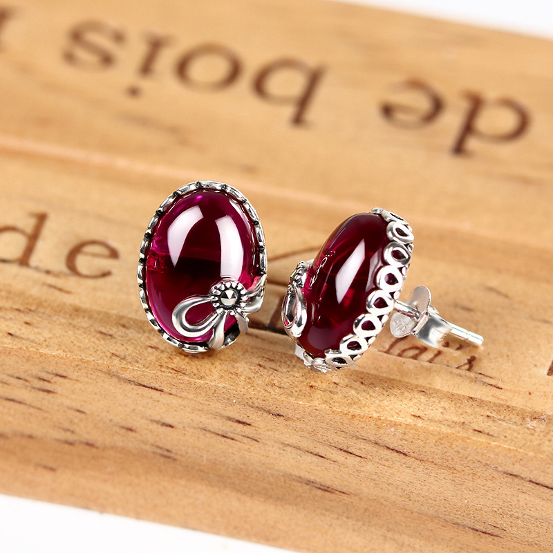 Silver anchor Earrings