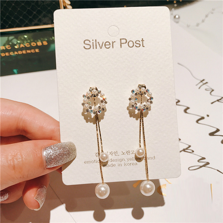 Pearl garland stud earrings — foto 2