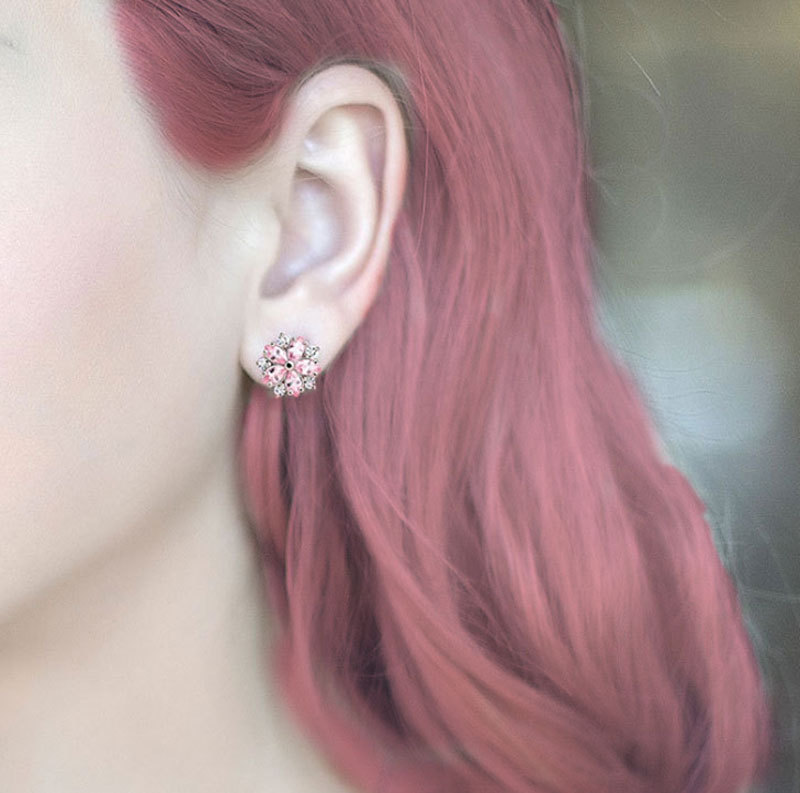 Korean Cherry Blossom Earrings