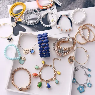 Alloy Pearl Bracelet