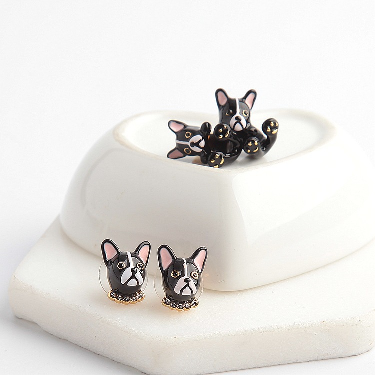Qingdao Ornament Enamel Glaze Black  Bracelet Bracelet Necklace Necklace Ring Suit Pendant — foto 3