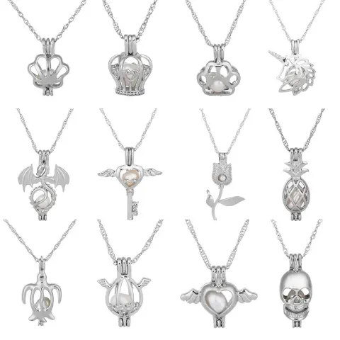 Creative Hollowed Oysters Pearl Series Necklace