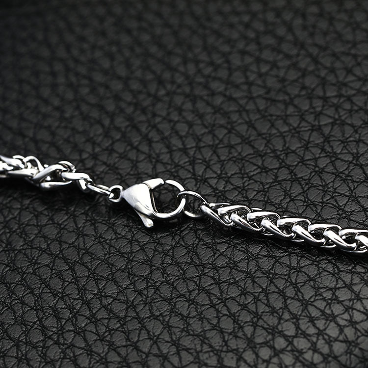 The explosion models of European and American fashion men's titanium necklace Necklace titanium Yiwu small jewelry goods wholesale trade — foto 3