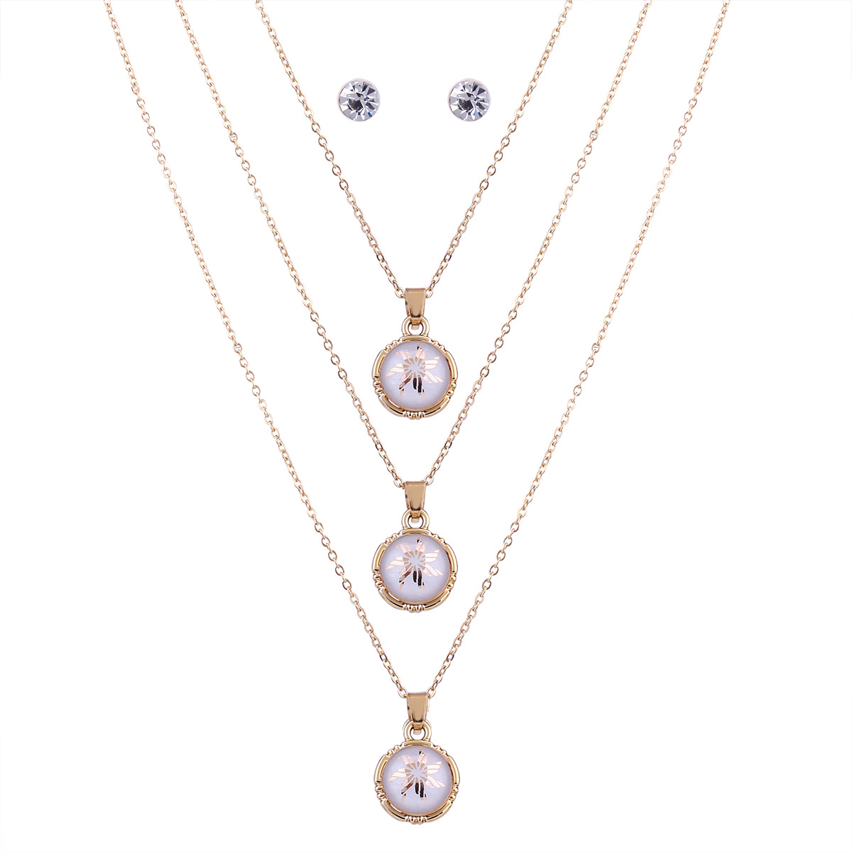 Multilayer Alloy Geometry Pendant — foto 4