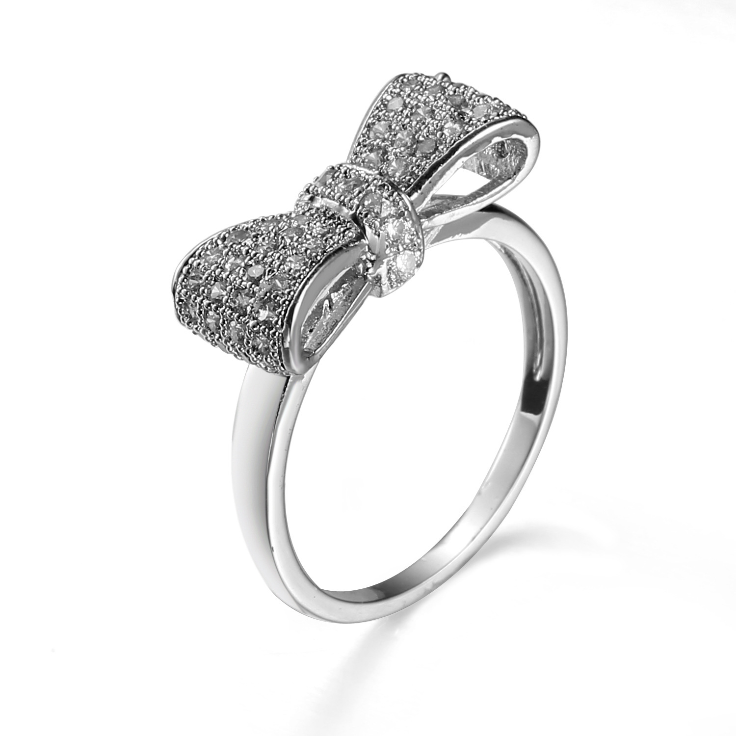 Bow Tie Zircon Jewelry Female Jewelry Bow Ring