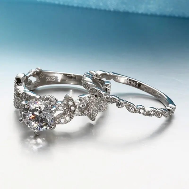 New European and American princess ring diamond