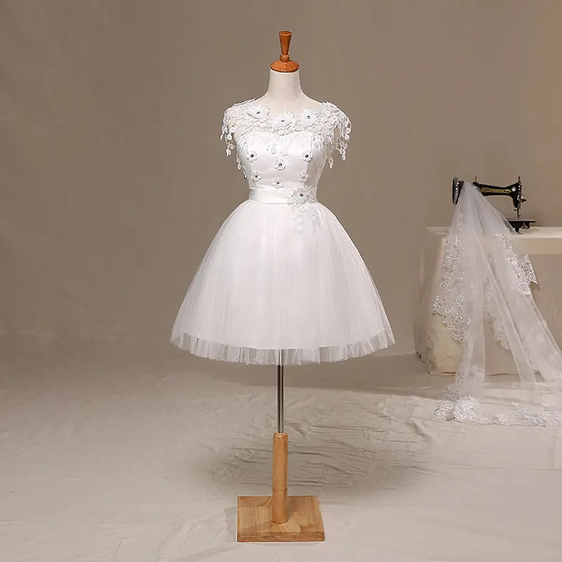 Betrothal Engagement Wedding Party short skirt lace