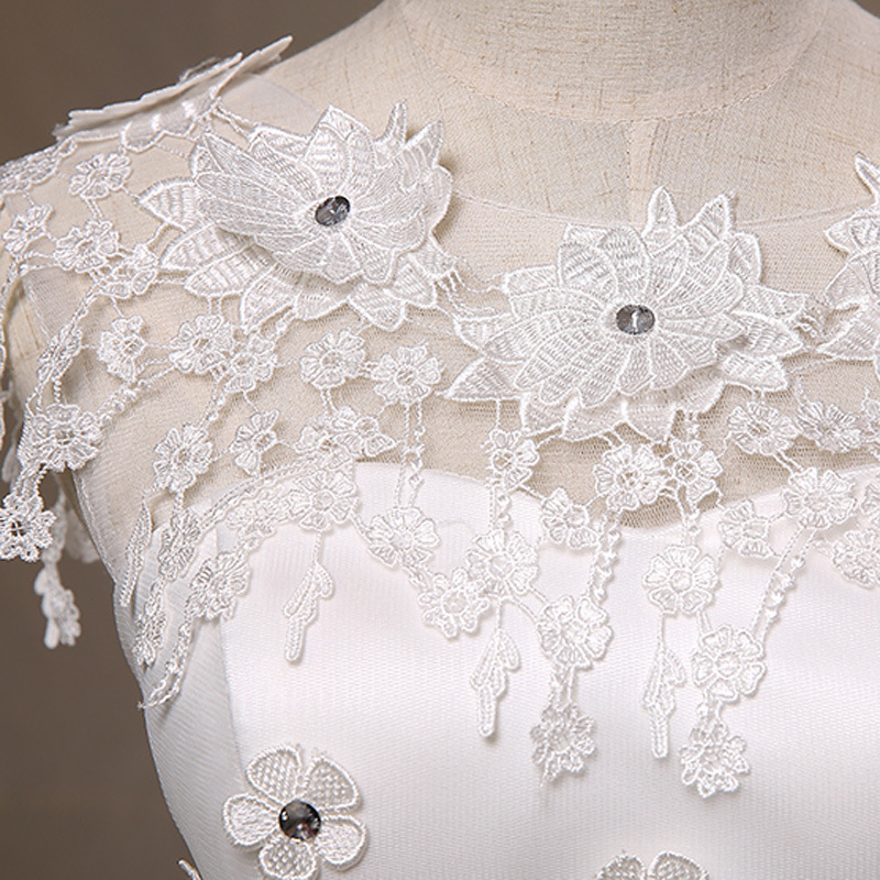 Betrothal Engagement Wedding Party short skirt lace, lace, lace, lace, lace, flower, shoulder dress and small dress D729 — foto 2