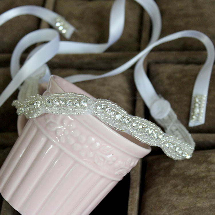 XH86-1 European luxury handmade crystal chaton bride hair band wedding hair headdress aliexpress Ebay — foto 2