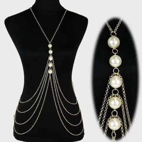 Pearl Body Chain Jewelry