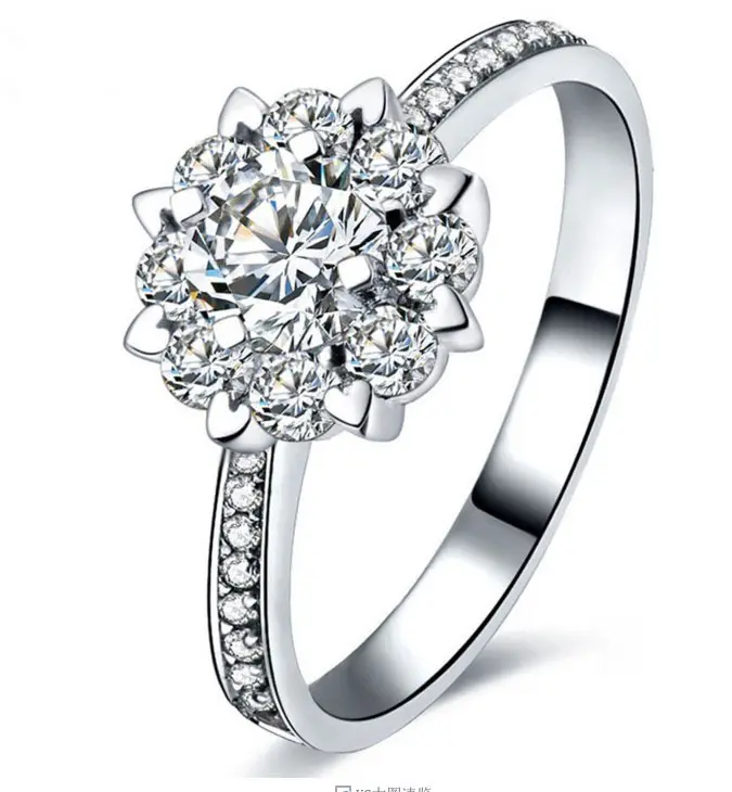 Micro Carat Engagement And Wedding Ring Female