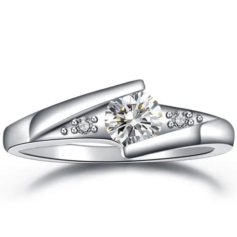Popular Ornaments AAA Zircon Plating White Gold Hand Ornament