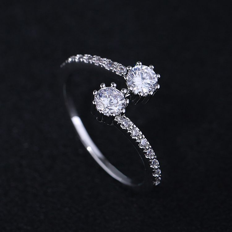 Foreign trade explosion hand ornament, European and American luxury, high-grade, zircon ring speed selling eBay wedding engagement ring — foto 4